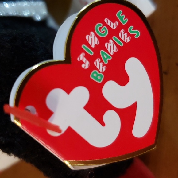 🎅 Vintage TY Jingles Beanies 'Toboggan' Penguin 2004 with tags - Picture 4 of 12